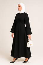 Robe Longue Pastel – Élégance Lumineuse & Modestie Assurée