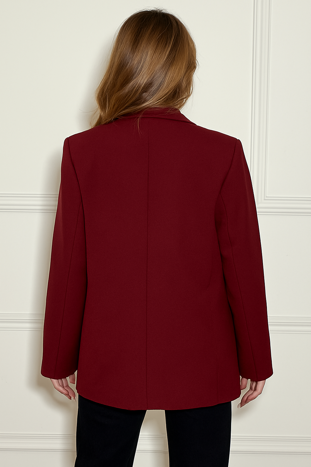 Blazer Classique Bordeaux – Élégance Intemporelle