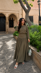 Ensemble Jupe Vert Kaki Essence