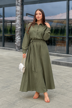 Robe Chemise Ceinturée – Élégance Fluide