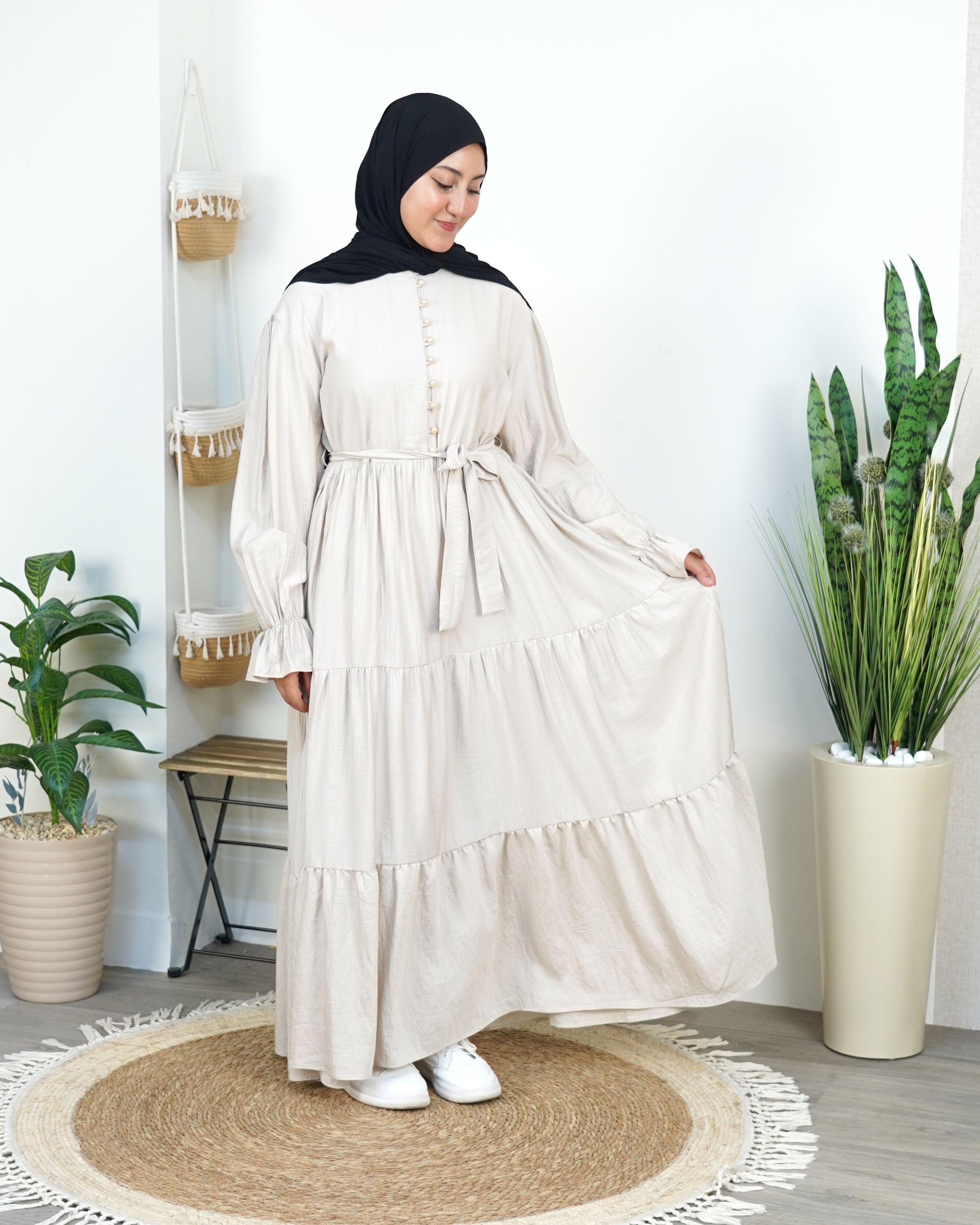 Robe Longue Élégance Nouée