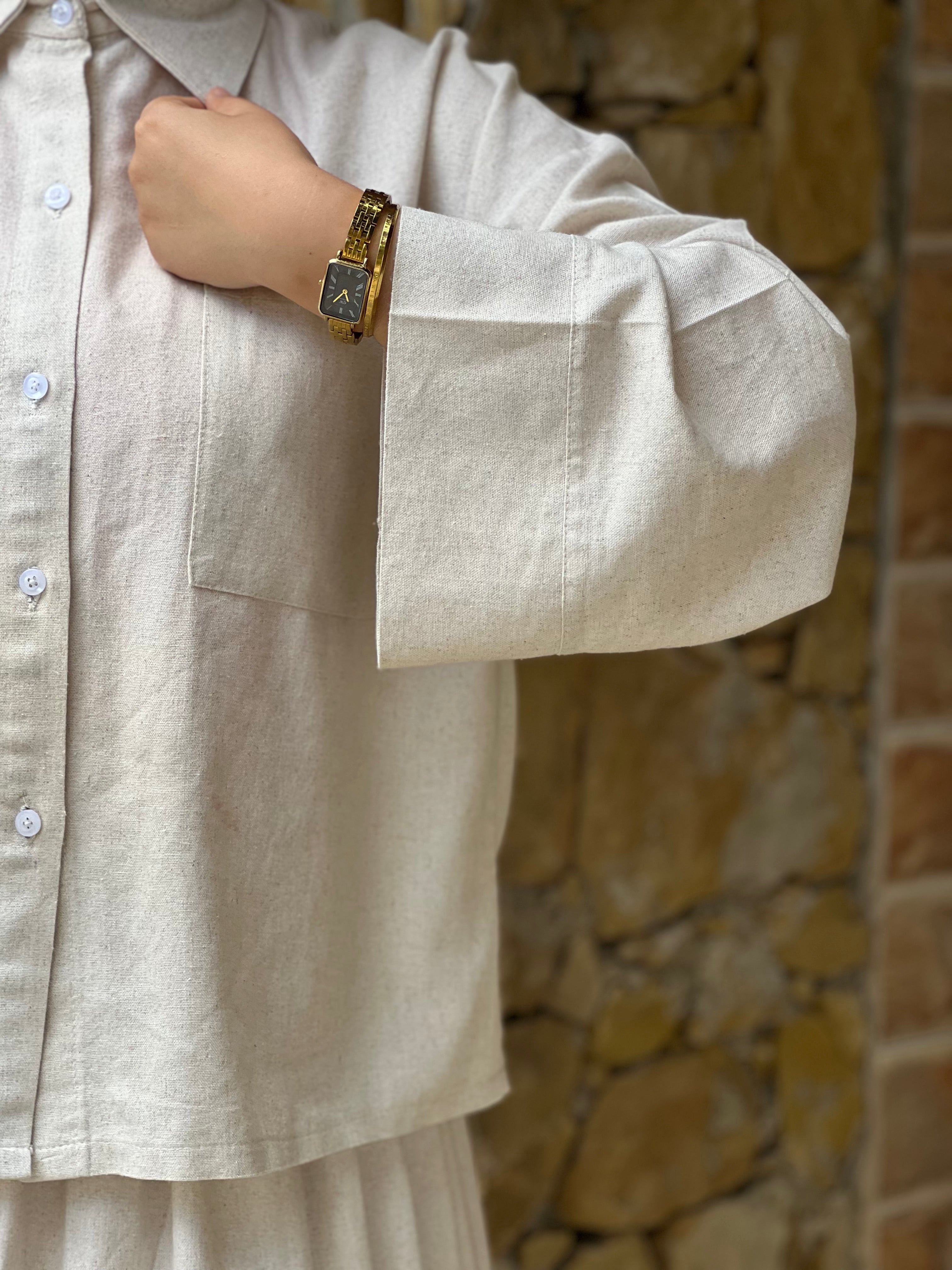Ensemble Élégance Naturelle 2 Pièces – Beige Cassé