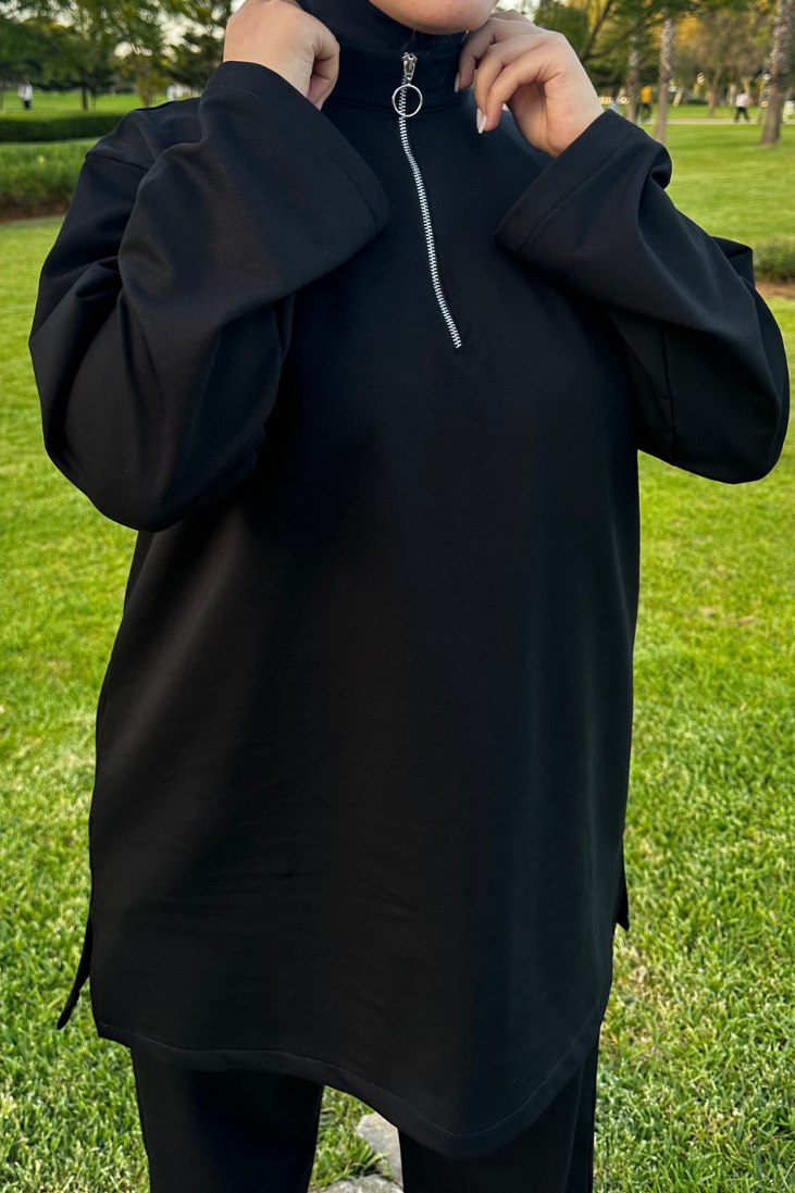 🖤 Ensemble Survêtement Noir – Confort & Élégance au Quotidien