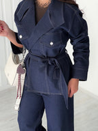 Ensemble Denim Chic Femme – L’Élégance du Jean Revisité